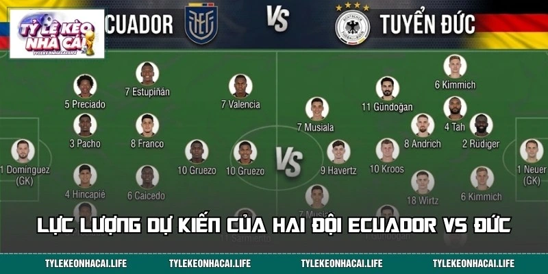 Phong độ hiện tại của hai đội bóng Ecuador vs Đức