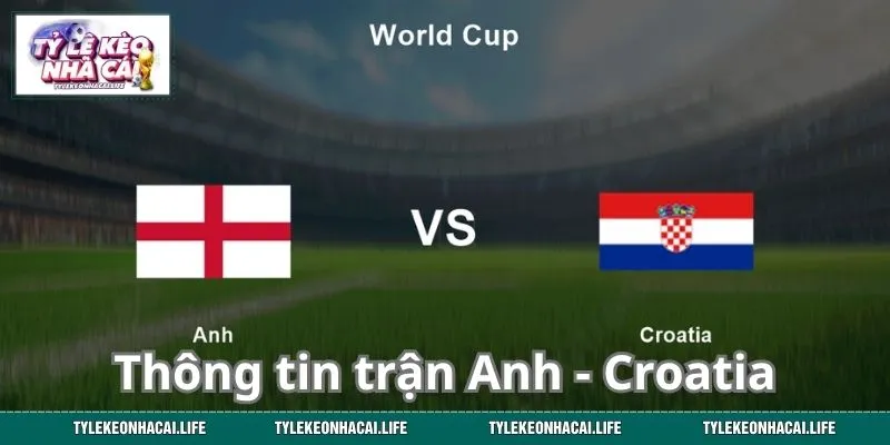 Thông tin trận Anh - Croatia